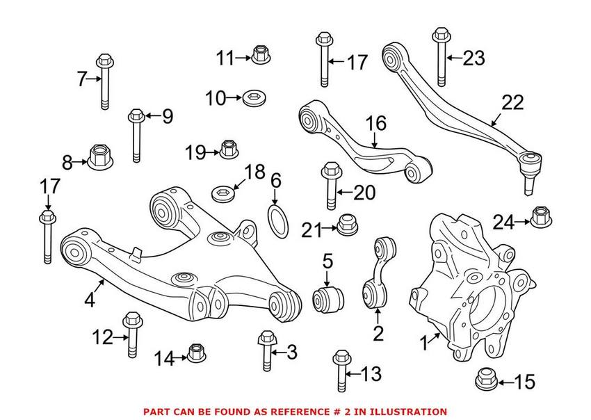 BMW Control Arm Link - Rear 33326775683